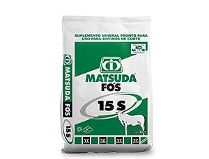 Sal Mineral Para Bovinos de Corte Fós 15-S 30 Kilos - Matsuda
