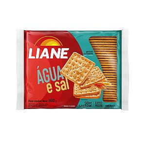 Biscoito Água e Sal Sem Lactose 800 Gramas - Liane
