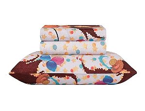 Jogo de Cama Solteiro Duplo Happy Day | Lira - Sultan