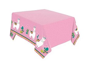 Toalha De Mesa Papel Cactos e Lhamas 2,20X1,20M - Regina Festas