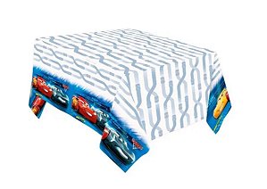 Toalha De Mesa Papel Carros Cars 3 - 2,20X1,20M - Regina Festas
