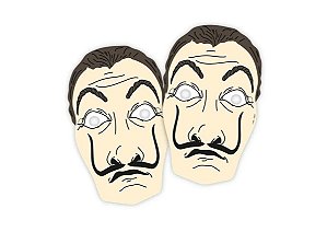 Máscara Cartonada La Casa de Papel 06 unidades - Regina Festas