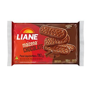 Biscoito Maizena Chocolate Sem Lactose 110 Gramas - Liane