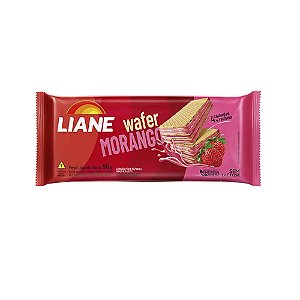 Biscoito Wafer Morango Sem Lactose 90 Gramas - Liane