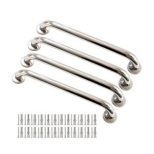 Kit 4 Barras De Apoio Banheiro 40cm Suporte Deficiente Físico e Idosos - Martins Importadora