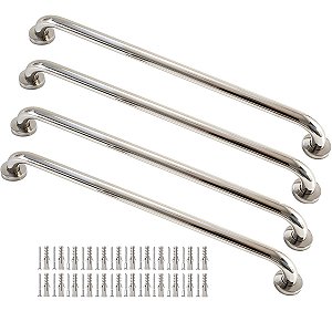 Kit 4 Barras De Apoio Banheiro 60cm Suporte Deficiente Físico e Idosos - Martins Importadora