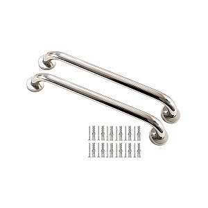 Kit 2 Barras De Apoio Banheiro 40cm Suporte Deficiente Físico e Idosos - Martins Importadora