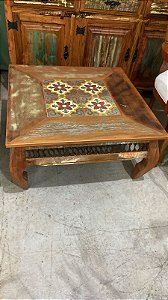 Mesa de centro tartaruga 80cm x 80cm