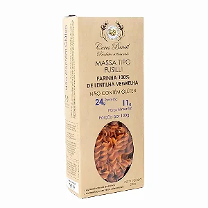 Fusilli Lentilha Vermelha 200g Sem Gluten - Ceres Brasil