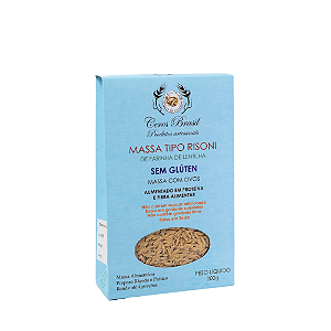 Macarrão Tipo Risoni de Farinha Lentilha Amarela 200g - Ceres Brasil