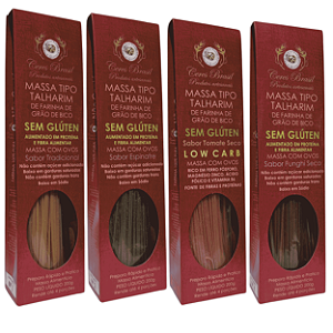 Kit com 4 Sabores de Talharim de Farinha de Grão de Bico - Ceres Brasil