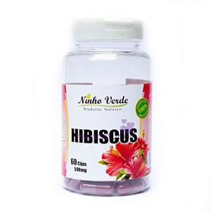 Hibiscus 500mg 60 cáps - Ninho Verde