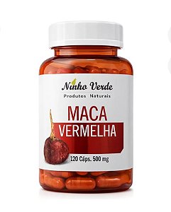 Maca Vermelha 500mg 120 cáps - Ninho Verde