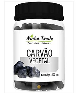 Carvão Vegetal 500 mg 120 caps - Ninho Verde