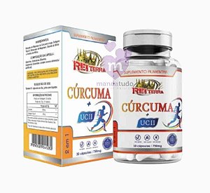 Cúrcuma c/ UC II 750 mg 30 cápsulas - Rei Terra