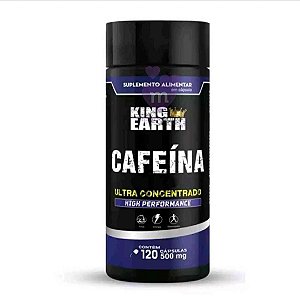 Cafeína Suplemento Anidra 500 mg 120 caps - Rei Terra