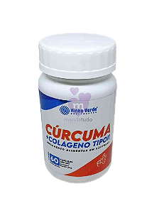Cúrcuma com Colágeno Tipo 2 500 mg 60 caps - Ninho Verde