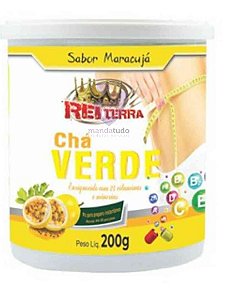 Chá Verde Sabor Maracujá 200 g - Rei Terra