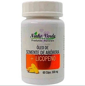 Óleo de Abóbora com Licopeno 500 mg 60 caps - Ninho Verde