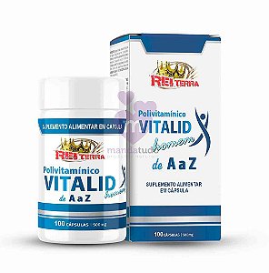 Vitalid Power Homem de A a Zinco 500 mg 100 caps - Rei Terra