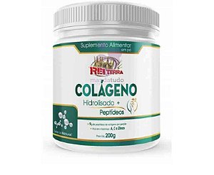Colágeno Hidrolisado em Pó Sabor Natural 200g - Rei Terra