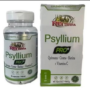 Psyllium Pró 750 mg 60 caps - Rei Terra