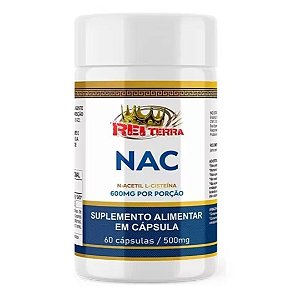 NAC - N-Acetil L-Cisteína 500 mg 60 caps - Rei Terra