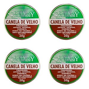 Pomada de Canela de Velho Curedermy 20g - Kit com 4