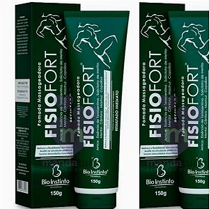 Pomada Massageadora FisioFort 150g Bio Instinto - Kit com 2