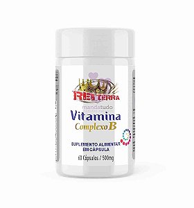 Vitamina Complexo B 500 mg 60 cáps - Rei Terra
