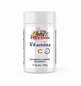 Vitamina C 500 mg 60 cáps - Rei Terra