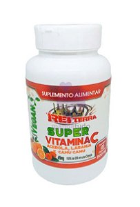 Super Vitamina C 500 mg 120 caps - Rei Terra
