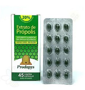 Extrato de Própolis Verde Sem Álcool 45 caps - Prodapys