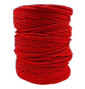 Corda Poliéster Trançada Vermelho 6mm - Rolo Fechado