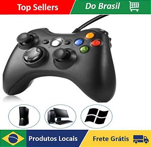 LOJA NEVERDIE-Joystick para Xbox 360, Video Game, PC, Fat, PC, Joystick, ENVIO R