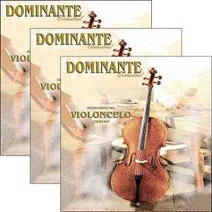 Encordoamento Violoncelo Dominante Orchestral Com Bolinha 5310 - Kit Com 3 Unidades