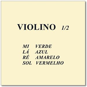 Jogo De Cordas Para Violino 1/2 Mauro Calixto Qualidade Premium MC12VI