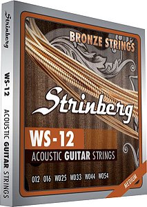 Jogo De Cordas Para Violão Aço (Folk) 012 054 Strinberg WS12 Medium - Bronze Strings