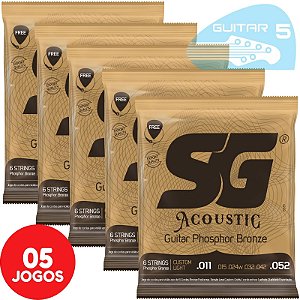 Jogo De Cordas Para Violão Aço (Folk) 013 056 Giannini Cobra Bronze 80/20  CA82M - GUITAR 5 - Cordas e encordoamentos para guitarra, baixo e violão!