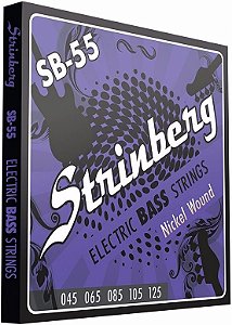 Encordoamento Strinberg Baixo 5 Cordas 045 130 SB55 Nickel Wound