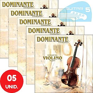 Encordoamento Para Violino Dominante Orchestral Com Bolinha 0089 - Kit Com 5 Unidades