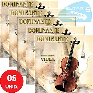 Encordoamento Para Viola De Arco Dominante Orchestral Com Bolinha 5300 - Kit Com 5 Unidades