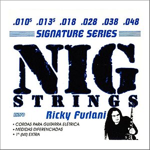 Jogo De Cordas Nig Guitarra 010,5 048 Rick Furlani Signature RK70 (Medidas Diferenciadas)