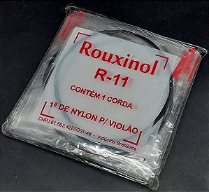 Corda Avulsa Violão Nylon 1ª Primeira Mi Rouxinol R11P - Kit Com 12 Unidades
