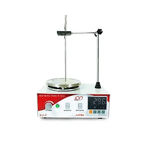 Agitador Magnético 2400RPM até 2L com Aquecimento 90ºC