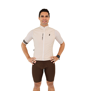 Colete Corta Vento Aero Bege - Masculino