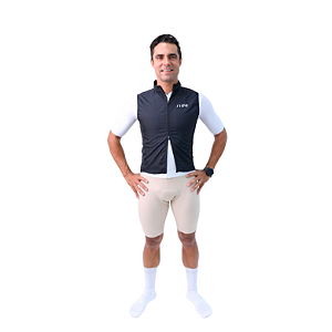 Colete Corta Vento Aero Preto (Zíper Duplo) - Masculino