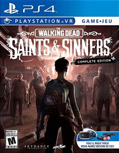 The Walking Dead Saints and Sinners Ps4 e Ps5 Mídia Digital Psn