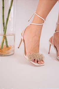 Sandália Off-White Franja