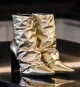Bota Champagne Dourada